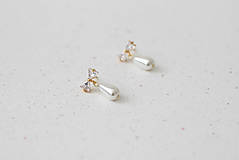 Náušnice - Svadobné perlové náušnice - 15616842_