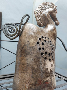 Sochy - Keramika, Silver Raku - 15617893_