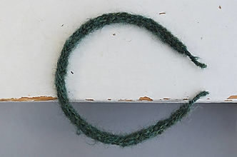 Ozdoby do vlasov - Čelenky zdobené priadzou II (Zelená) - 15617194_