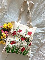 Nákupné tašky - ♥ Plátená, ručne maľovaná taška ♥ - 15620520_