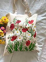 Nákupné tašky - ♥ Plátená, ručne maľovaná taška ♥ - 15620522_