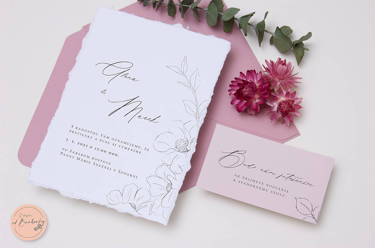 Svadobné oznámenie B#91