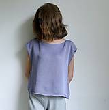 Topy, tričká, tielka - tielko fialkové-ľan,hodváb - 15619251_
