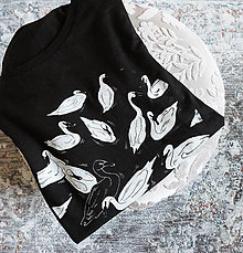 Topy, tričká, tielka - Tričko Black Swan - 15623359_
