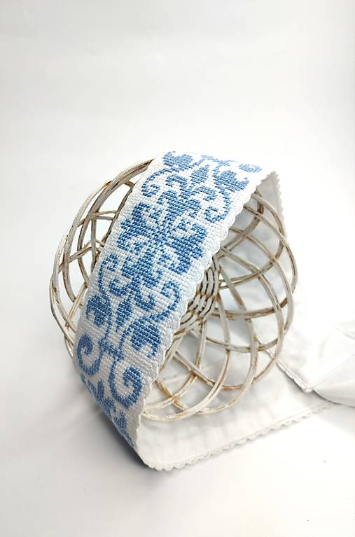 Opasky - Vyšívaný opasok: (Nebeská láska) - 15622680_