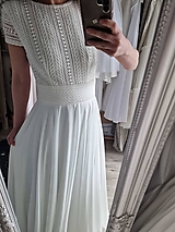 Šaty - Svadobné šaty z bavlnenej krajky v BOHO štýle - 15621439_