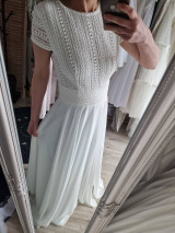 Šaty - Svadobné šaty z bavlnenej krajky v BOHO štýle - 15621440_