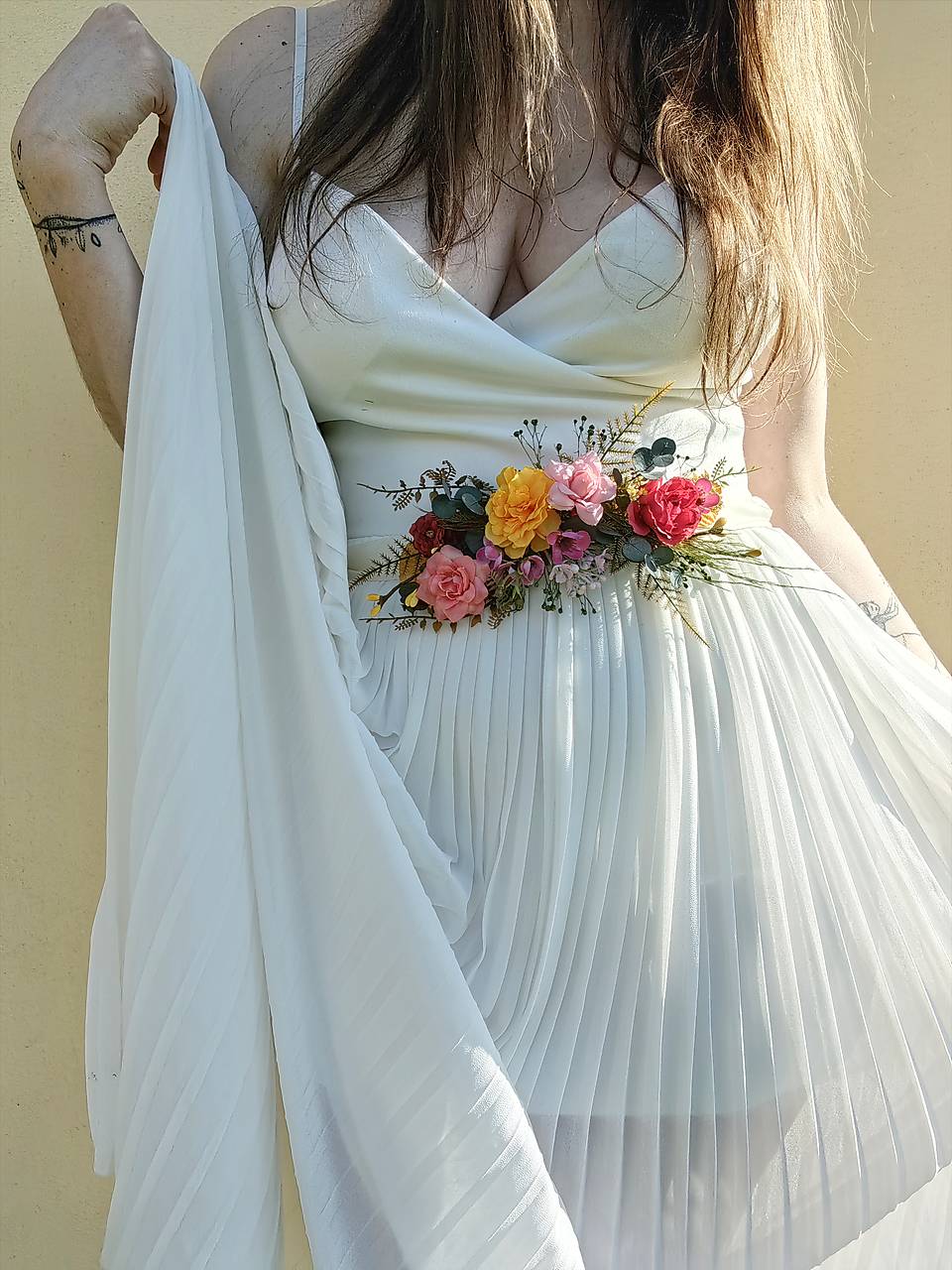 Kvetinový opasok "bláznivé leto"