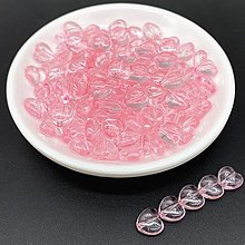 Korálky - Plastové korálky s AB efektom 8 mm (20ks) - ružová - 15622567_