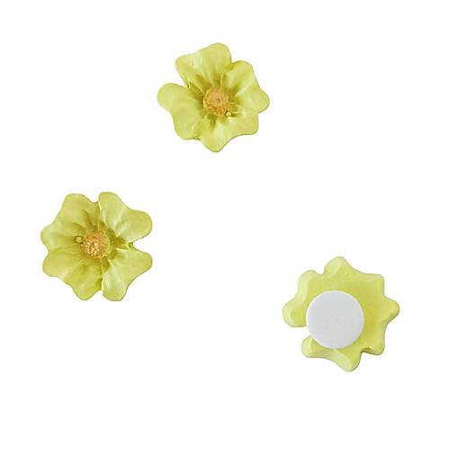 Polotovary - Poltymérova ozdoba kvietok 2 cm - Žltá CAN0148Z - 15623033_