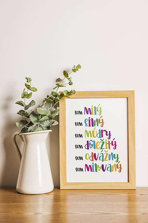 Grafika - Motivačný plagát (Som milovaný,...) - 15624472_