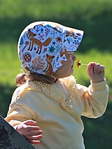 Detské čiapky - Letný detský čepiec líška prémiová bavlna - 15626383_
