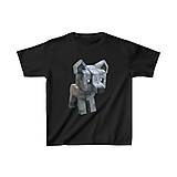 Detské oblečenie - tričko: digitálny vlk - 15626470_