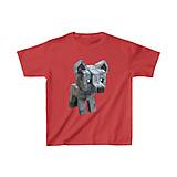 Detské oblečenie - tričko: digitálny vlk - 15626471_