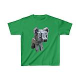 Detské oblečenie - tričko: digitálny vlk - 15626479_
