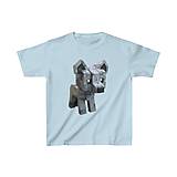 Detské oblečenie - tričko: digitálny vlk - 15626497_