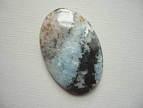 Minerály - Kabošon - kyanit s křišťálem 40 mm - 15627213_