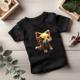 Detské oblečenie - tričko: digitálna mačka - 15628174_
