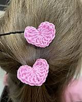 Ozdoby do vlasov - ♥Srdiečková gumička - ružová♥ - 15629377_