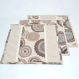 Úžitkový textil - ROMANA - hnedoškoricová mandala - obliečka na vankúš(1) 40x40 - 15627639_