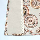 Úžitkový textil - ROMANA - hnedoškoricová mandala - obliečka na vankúš(1) 40x40 - 15627640_