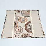 Úžitkový textil - ROMANA - hnedoškoricová mandala - obliečka na vankúš(1) 40x40 - 15627641_
