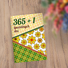 Papiernictvo - 365+1 špeciálnych dní - univerzálny diár Romantic fabric (žlté kvietky) - 15628019_