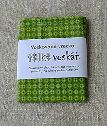 Príbory, varešky, pomôcky - FILKI voskáň - voskovaný obrúsok 35 cm - farebné varianty (zelený folk ornament) - 15629791_