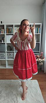 Sukne - Folklórna sukňa - drobný kvietok - 15629947_