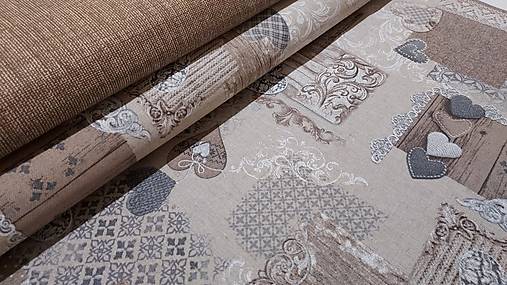 Textil - Látka vintage vzor v režnom tóne - 15634730_