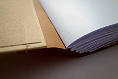 Papiernictvo - Ručne šitý KRESLENÝ * zápisník * sketchbook ,,Strom" A5 s koženým chrbtom - 15634048_