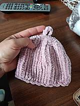 Detské čiapky - Novorodenecká mäkkučká čiapočka - 15633688_