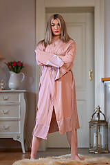 Spodná bielizeň - Župan z organickej bavlny SOFT QUEEN LIGHT BROWN - 15632087_