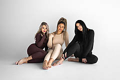 Nohavice - Dlhé legíny SOFT QUEEN CHOCOLATE - 15632342_