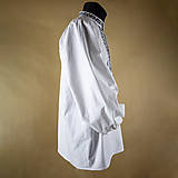 Pánske oblečenie - Pánska bavlnená košeľa – strojová výšivka Zemplín - 15632283_