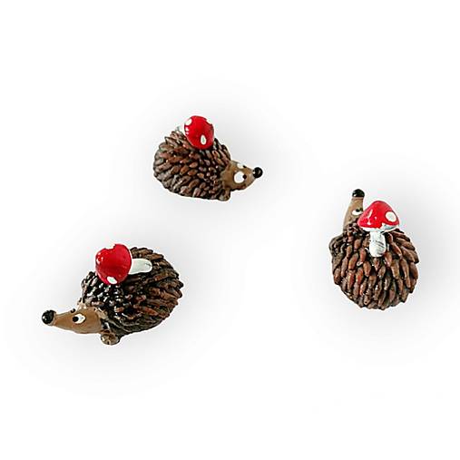 Polotovary - Polymérova ozdoba ježko 3,5 cm CAN0901 - 15632499_