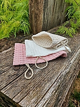 Úžitkový textil - Ľanová žinka Pink - 15634006_