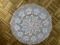Úžitkový textil - Filetový obrus kruhový, priemer 58 cm - 15635590_