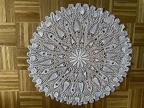 Úžitkový textil - Okrúhly obrus s ananásovým vzorom, priemer 55cm - 15635591_