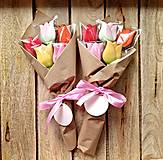 Dekorácie - Kytička mini tulipánov - 15635319_