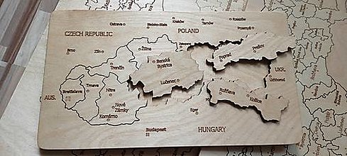 Hračky - Puzzle mapa Slovenska - kraje - 15636192_