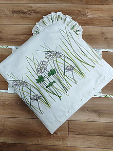 Detský textil - Klasická kvetinová zavinovačka - D1 (Obliečka + vnútorná výplň z umelého vlákna 200g) - 15635518_