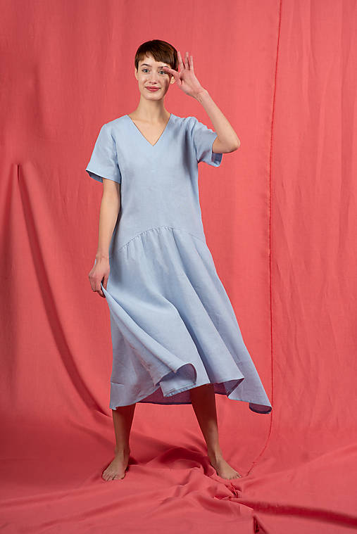 Šaty - Šaty NORINDER Blue - 15639514_