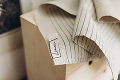Úžitkový textil - Ľanové utierky French stripes - 15638489_