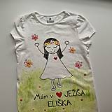 Detské oblečenie - Maľované tričko na pamiatku prvého svätého prijímania - 15639218_