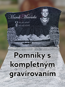 Fotografie - Pomník s kompletným gravírovaním - 15637858_