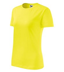Polotovary - Dámske tričko CLASSIC NEW citrónová 96 - 15638295_