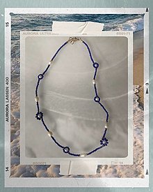Náhrdelníky - Náhrdelník “Deep Sea Elegance Blue” - 15639760_