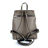 Batohy - Luxusný kožený ruksak z pravej hovädzej kože v khaki farbe - 15642040_