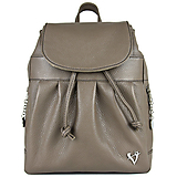 Batohy - Luxusný kožený ruksak z pravej hovädzej kože v khaki farbe - 15642042_